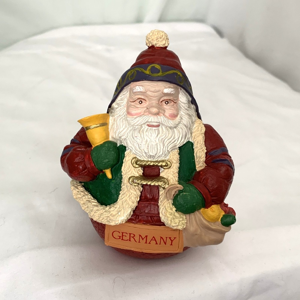 Vintage Germany Santa Claus Figurine Hand Painted Christmas Decor 5" Holiday